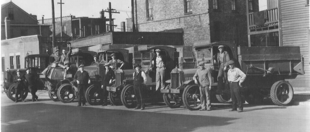 Garden City Crew with their trucks